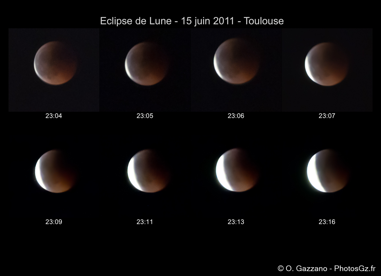 Eclipse totale de Lune / Toulouse 15 juin 2011