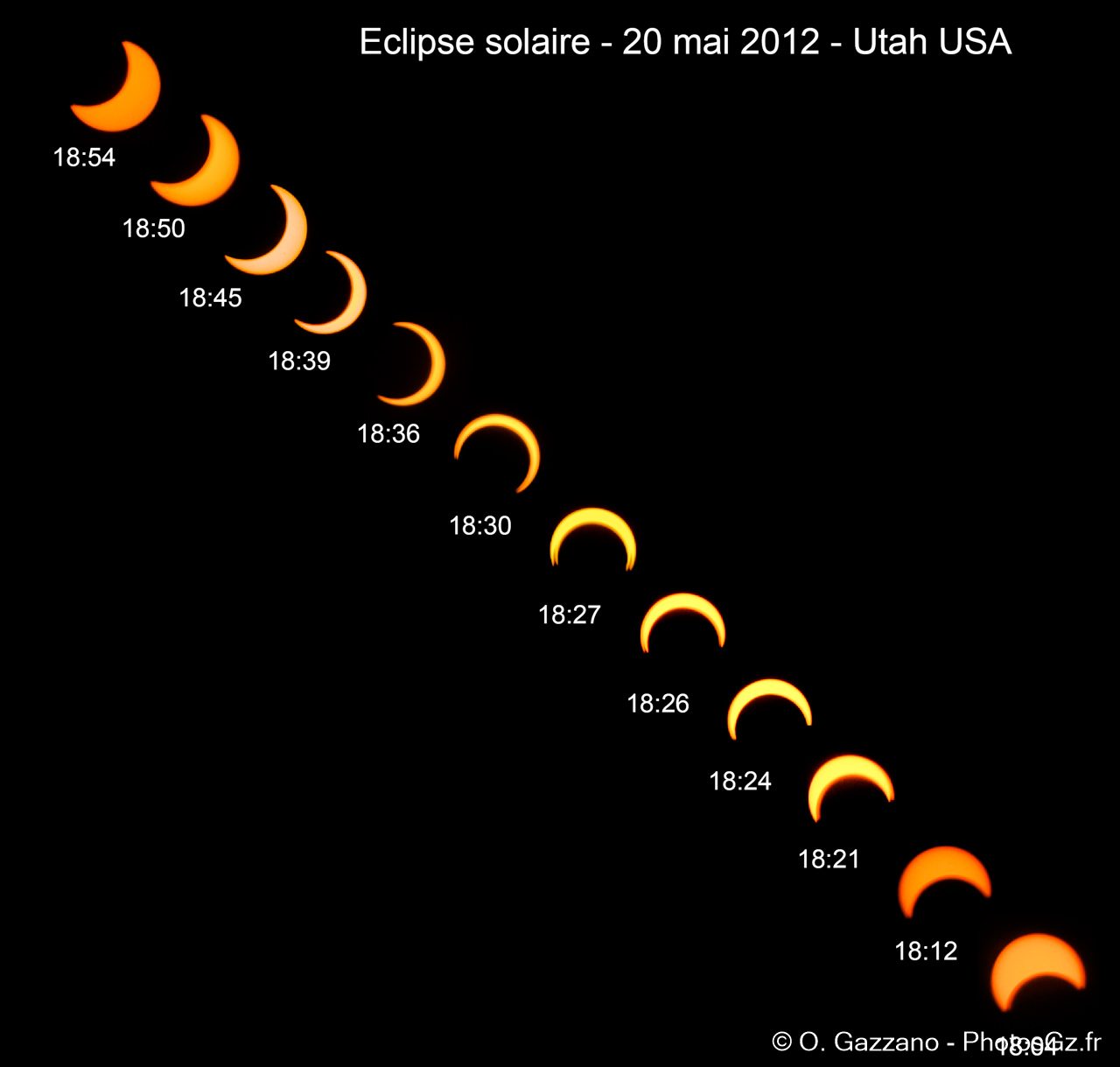 Eclipse solaire - 20 mai 2012 - Utah, Etats-Unis
