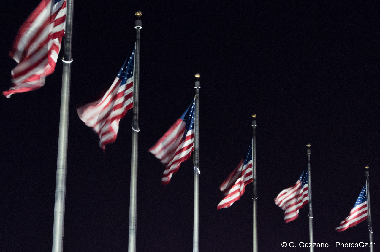 Drapeaux de nuit - Washington DC