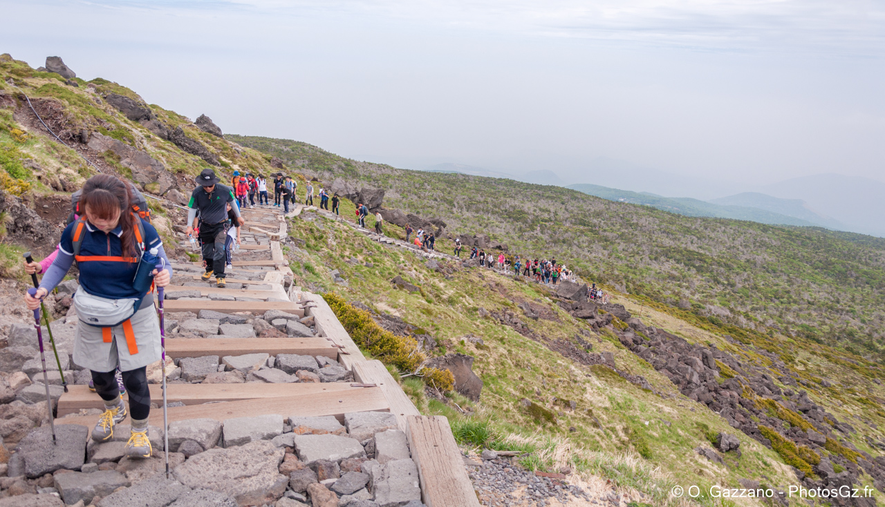 Rando vers le sommet du Volcan de Jeju